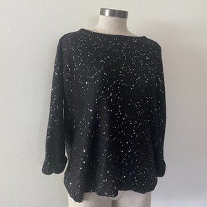 TopShop Black Sequin Sweater